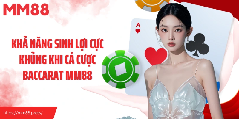 Khả năng sinh lợi cực khủng khi cá cược Baccarat MM88